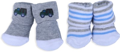 Baby Moo Unisex Striped Ankle Length(Pack of 2)