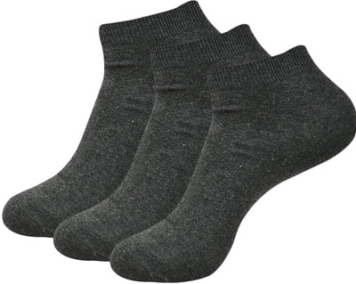 Cozyway Men Solid Ankle Length(Pack of 3)