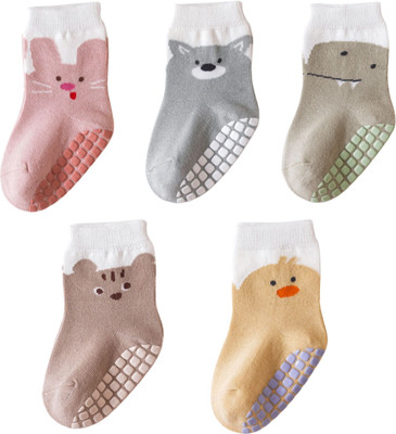 SYGA Baby Boys & Baby Girls Printed Ankle Length(Pack of 5)