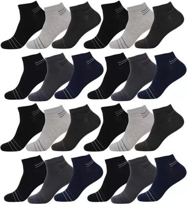 XIPPXCHI Men Solid Ankle Length(Pack of 12)