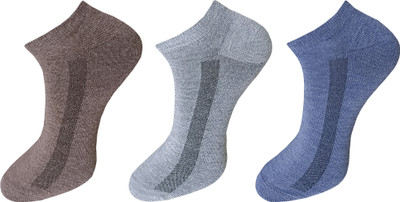 ecosync Men Solid Low Cut(Pack of 3)