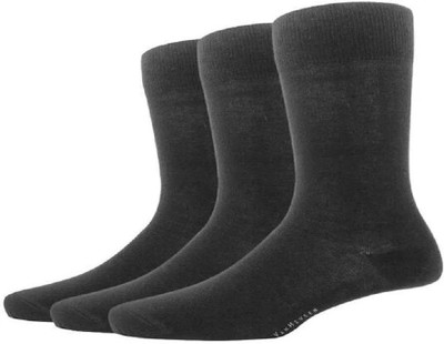 SIZE MATTERS Men & Women Solid, Self Design Calf Length(Pack of 3)