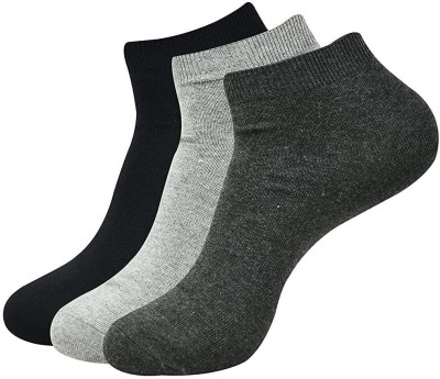 Cozyway Men Solid Ankle Length(Pack of 3)