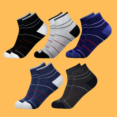 MJE Men & Women Solid Ankle Length, Peds/Footie/No-Show