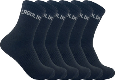 LABOLIA Men & Women Solid Ankle Length, Mid-Calf/Crew(Pack of 3)