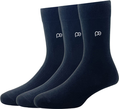PETER ENGLAND Men Self Design Mid-Calf/Crew(Pack of 3)