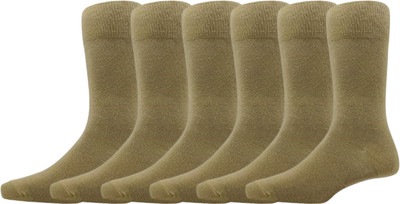 Broova Men Solid Calf Length(Pack of 6)