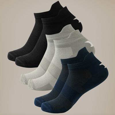 Brucella Men Solid Ankle Length(Pack of 3)