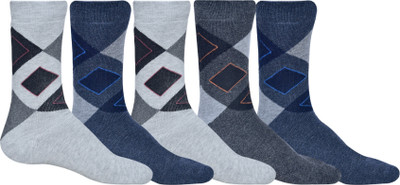 GARUN Men Embriodered Calf Length(Pack of 5)
