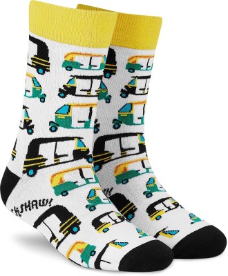 Dynamocks Men & Women Printed Mid-Calf/Crew