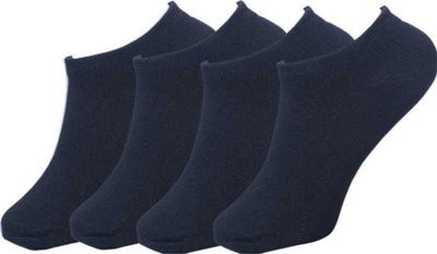 CROSSWELL Men & Women Solid Low Cut(Pack of 4)