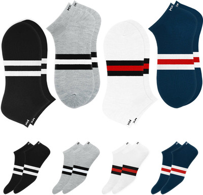 MXSOX Men Striped Ankle Length(Pack of 4)