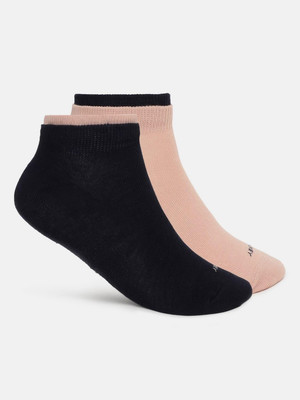 JOCKEY 7491 Compact Cotton Stretch Women Solid Low Cut(Pack of 2)