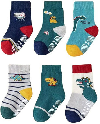 TENIYU Baby Boys & Baby Girls Animal Print, Printed, Self Design Ankle Length(Pack of 6)
