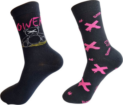 TOWN BUSINESS Unisex Graphic Print Calf Length(Pack of 2)