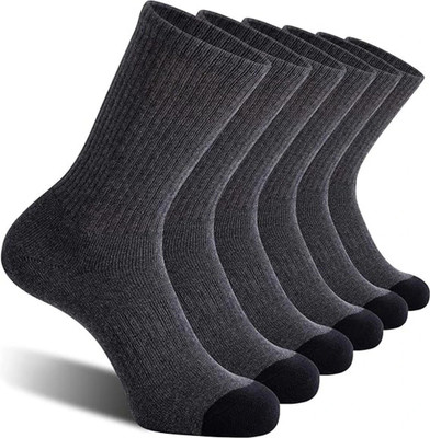 RECKZOZ Men & Women Solid Mid-Calf/Crew(Pack of 3)