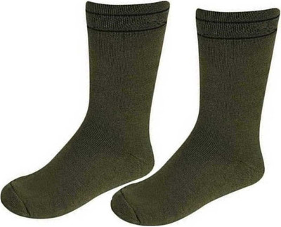 Akeeta Men Solid Mid-Calf/Crew