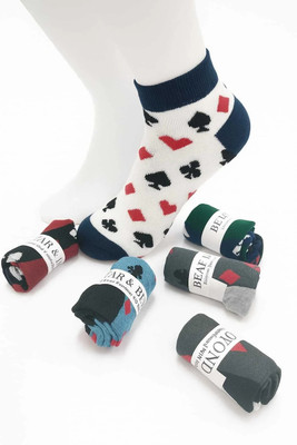 Anjani Creation Men & Women Printed Ankle Length(Pack of 6)