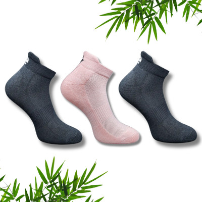 ecosync Unisex Solid Ankle Length(Pack of 3)