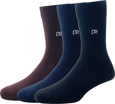 PETER ENGLAND Men Solid Calf Length(Pack of 3)