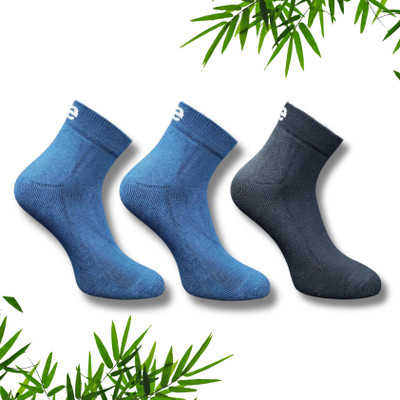 ecosync Unisex Solid Mid-Calf/Crew(Pack of 3)