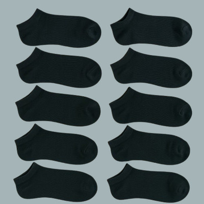 NanoX Men Solid Ankle Length(Pack of 10)