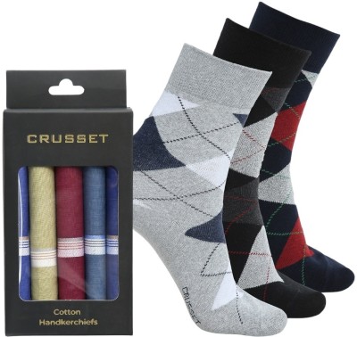 Crusset Men Solid Calf Length(Pack of 8)