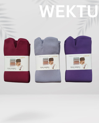 WEKTU Men & Women Striped Knee High(Pack of 3)