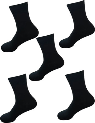 Tixy Men Solid Ankle Length(Pack of 5)