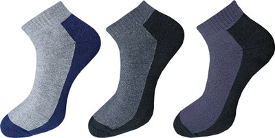 ecosync Unisex Solid Low Cut(Pack of 3)