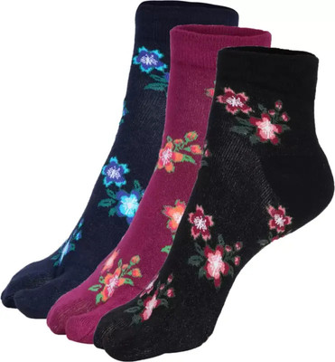 The Boring Company Women Floral Print Ankle Length(Pack of 3)