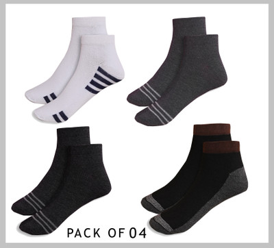 strucker Men Self Design Ankle Length(Pack of 4)