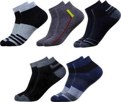 krijo Men Solid Ankle Length(Pack of 5)