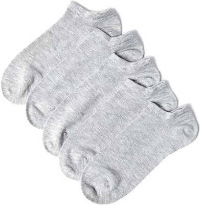Basketship Men & Women Solid Low Cut(Pack of 5)