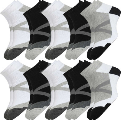 HOE Men Self Design Ankle Length(Pack of 10)