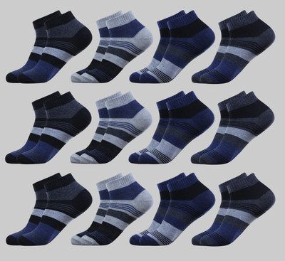 krijo Men Solid Ankle Length(Pack of 12)
