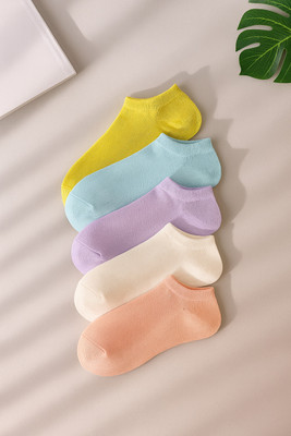 NanoX Women Self Design Peds/Footie/No-Show(Pack of 5)