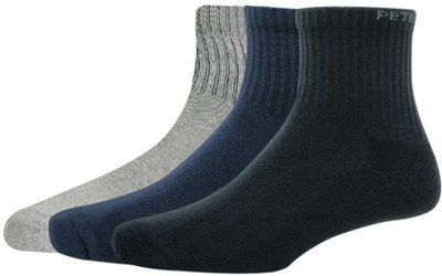 FATON Men Solid Mid-Calf/Crew(Pack of 3)