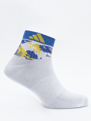 ADIDAS Men Graphic Print Ankle Length(Pack of 3)