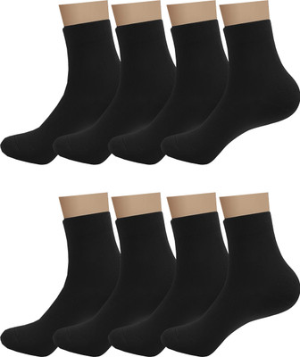 INFISPACE Men & Women Solid, Self Design Mid-Calf/Crew(Pack of 8)