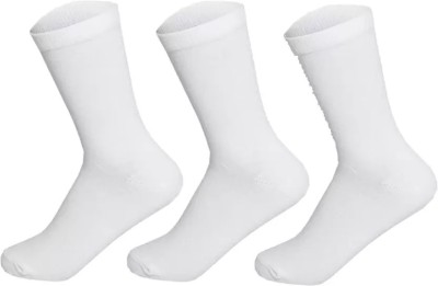 FATON Men Solid Mid-Calf/Crew(Pack of 3)