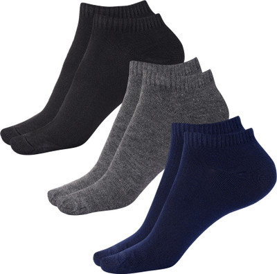 Ellegory Men Solid Ankle Length(Pack of 3)