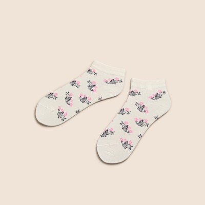 KNITSUNAPPAREL Women Printed Low Cut(Pack of 2)