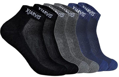 XJARVIS Men & Women Solid Ankle Length(Pack of 3)