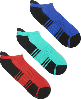 Dynamocks Women Color Block Ankle Length(Pack of 3)
