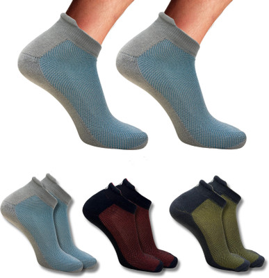 ecosync Unisex Solid Ankle Length(Pack of 3)