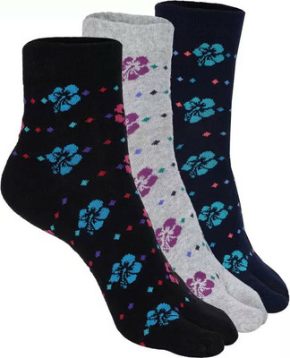 The Boring Company Women Printed, Self Design Ankle Length(Pack of 3)