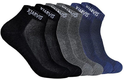 XJARVIS Men & Women Solid Ankle Length(Pack of 3)