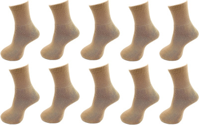 Liyana Collection Men Solid Ankle Length(Pack of 10)