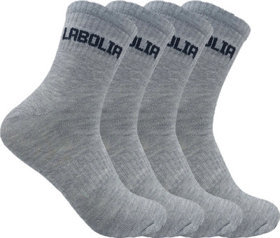 LABOLIA Men & Women Solid Ankle Length, Mid-Calf/Crew(Pack of 2)